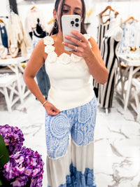 Lucy Paris - Women's Floral Notes Floral Top