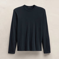 James Perse - Luxe Lotus Long Sleeve Crew Tee