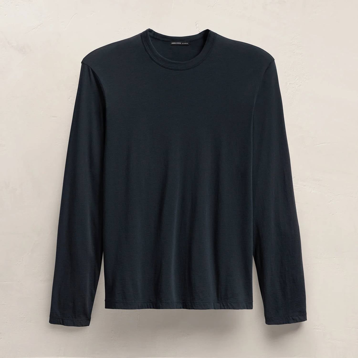 James Perse - Luxe Lotus Long Sleeve Crew Tee