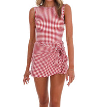Kimberly C - Simply Sweet Gingham Wrap Dress