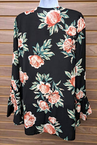 Voll Style - Women's Open Floral Cardigan