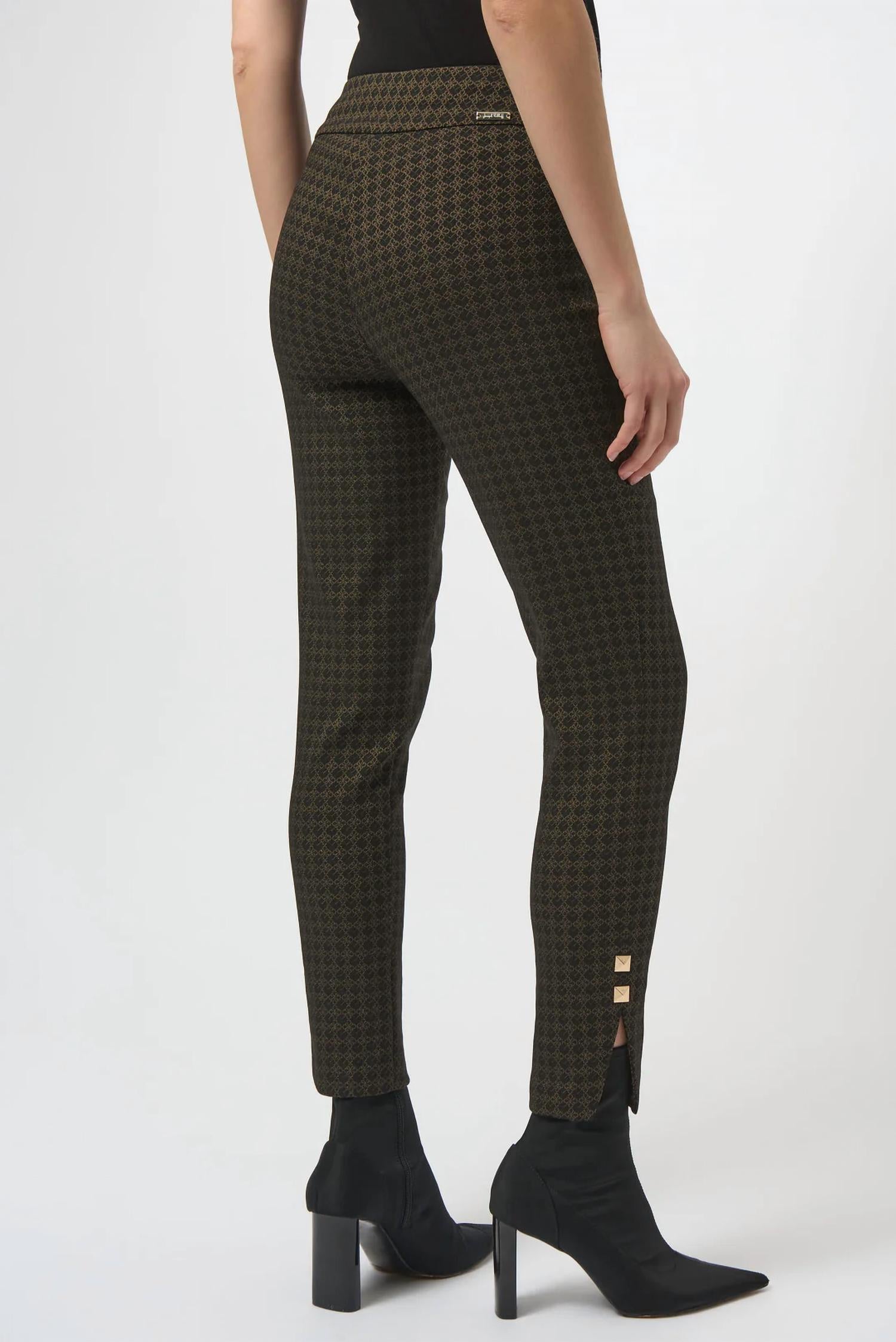 Joseph Ribkoff - Geometric Print Pull On Pants