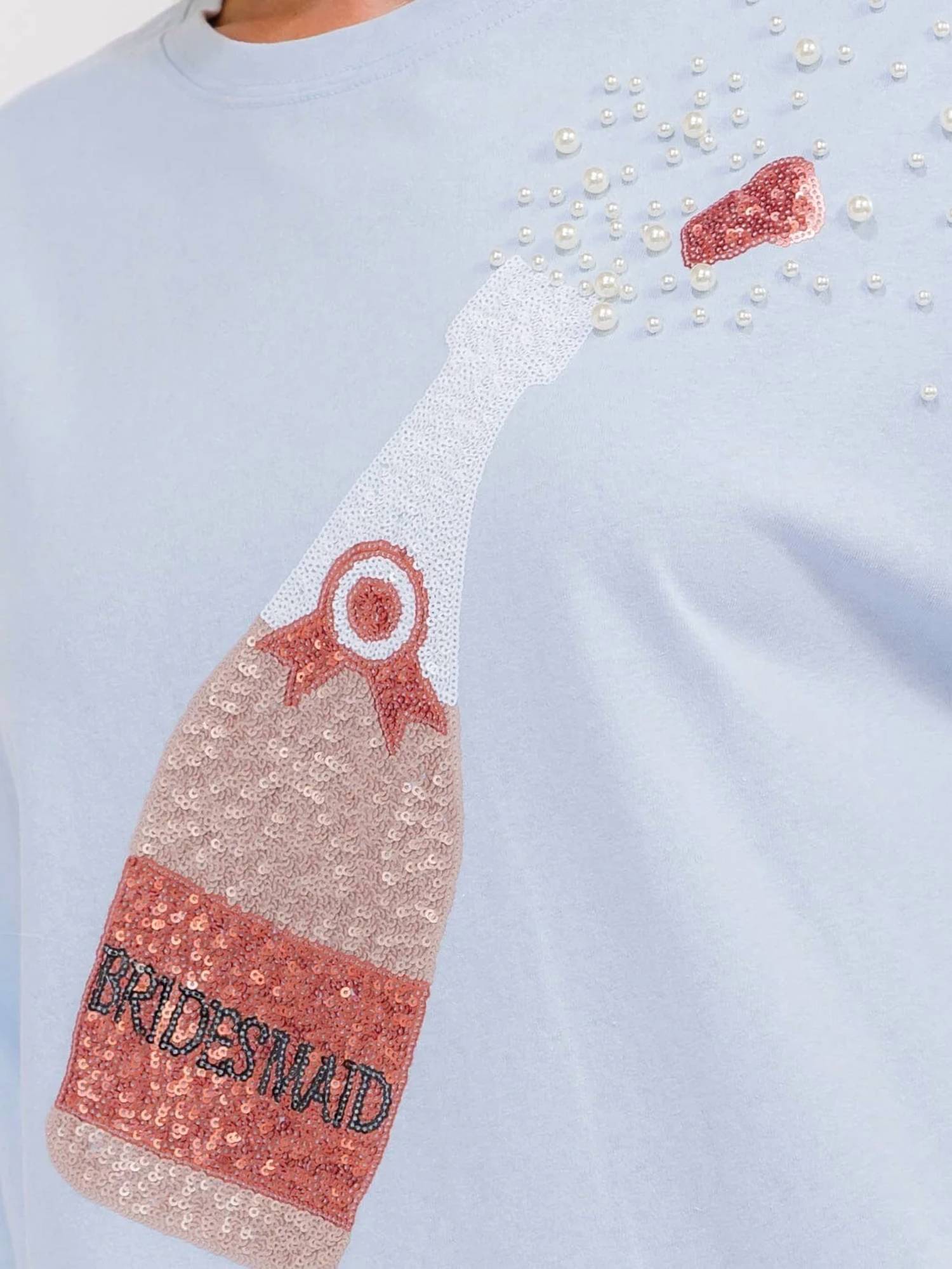 Peach Love - Bridesmaid T-shirt With Beads