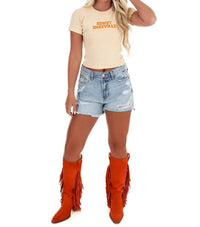 Southern Wives Club - Howdy Knoxville Cropped Baby Tee