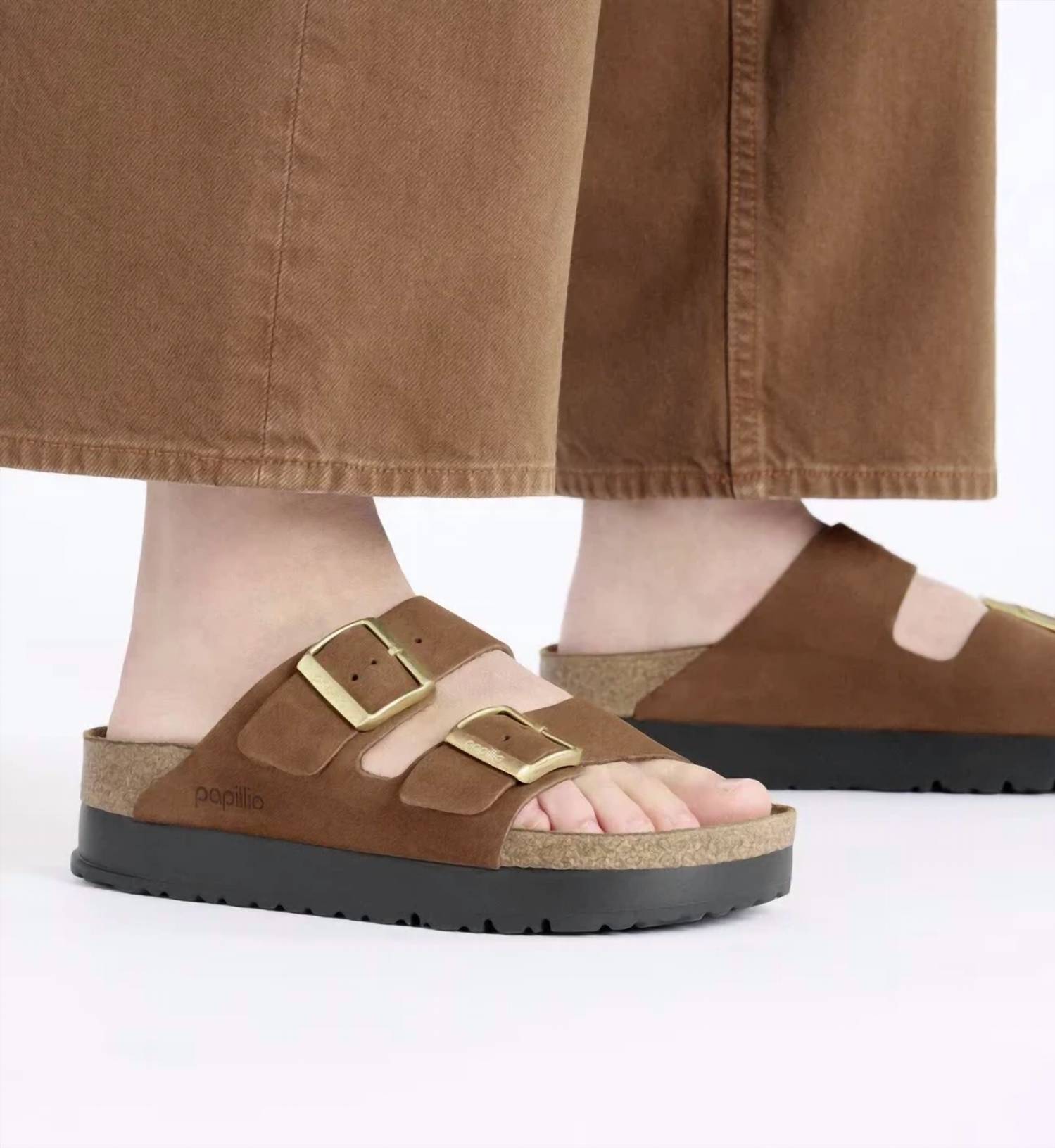 Birkenstock - Women's Arizona Flex Leather Platform Sandals