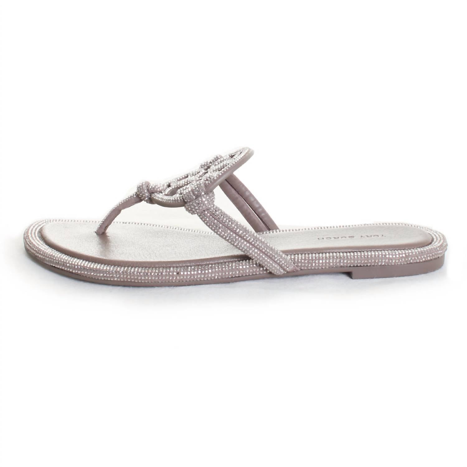 Tory Burch - Women's Miller Knotted Pave Thong Sandal