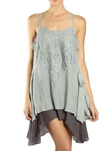 A'Reve - Asymmetrical X Back Dress Mini Dress