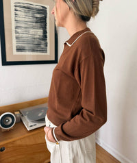 Frnch - Tilly Collared Knit Pullover Sweater Top