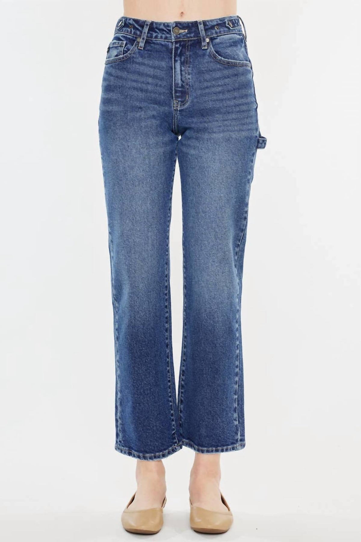 Kancan - High Rise True Straight Jeans