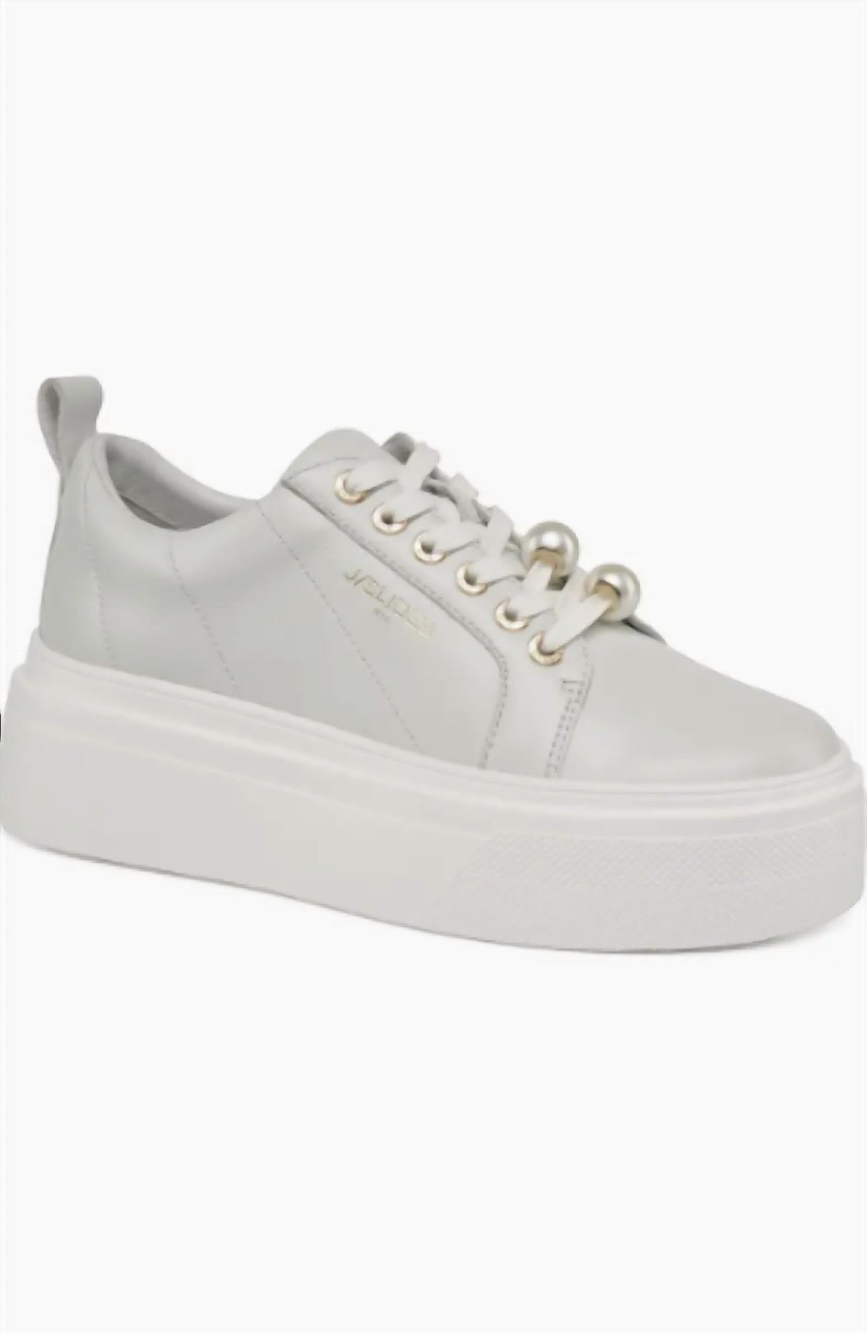 J/Slides - Women's Aria Leather Platform Sneakers