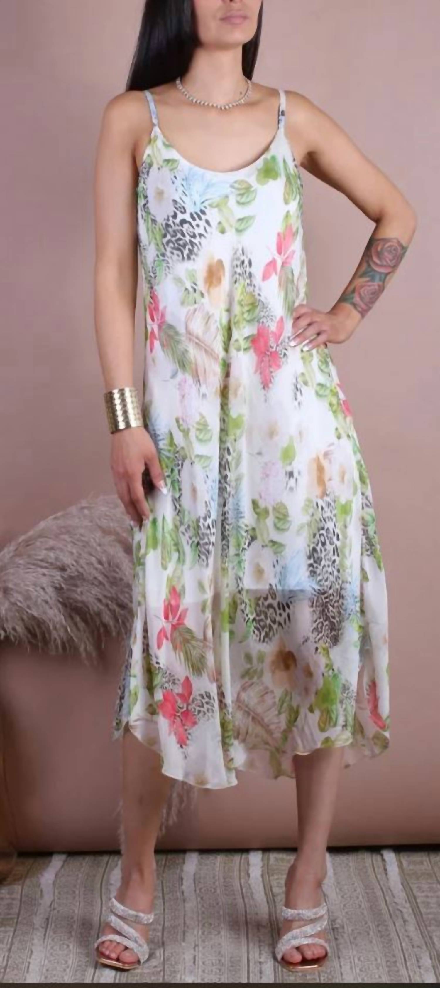 Gigi Moda - Amazzonica Miele Midi Dress