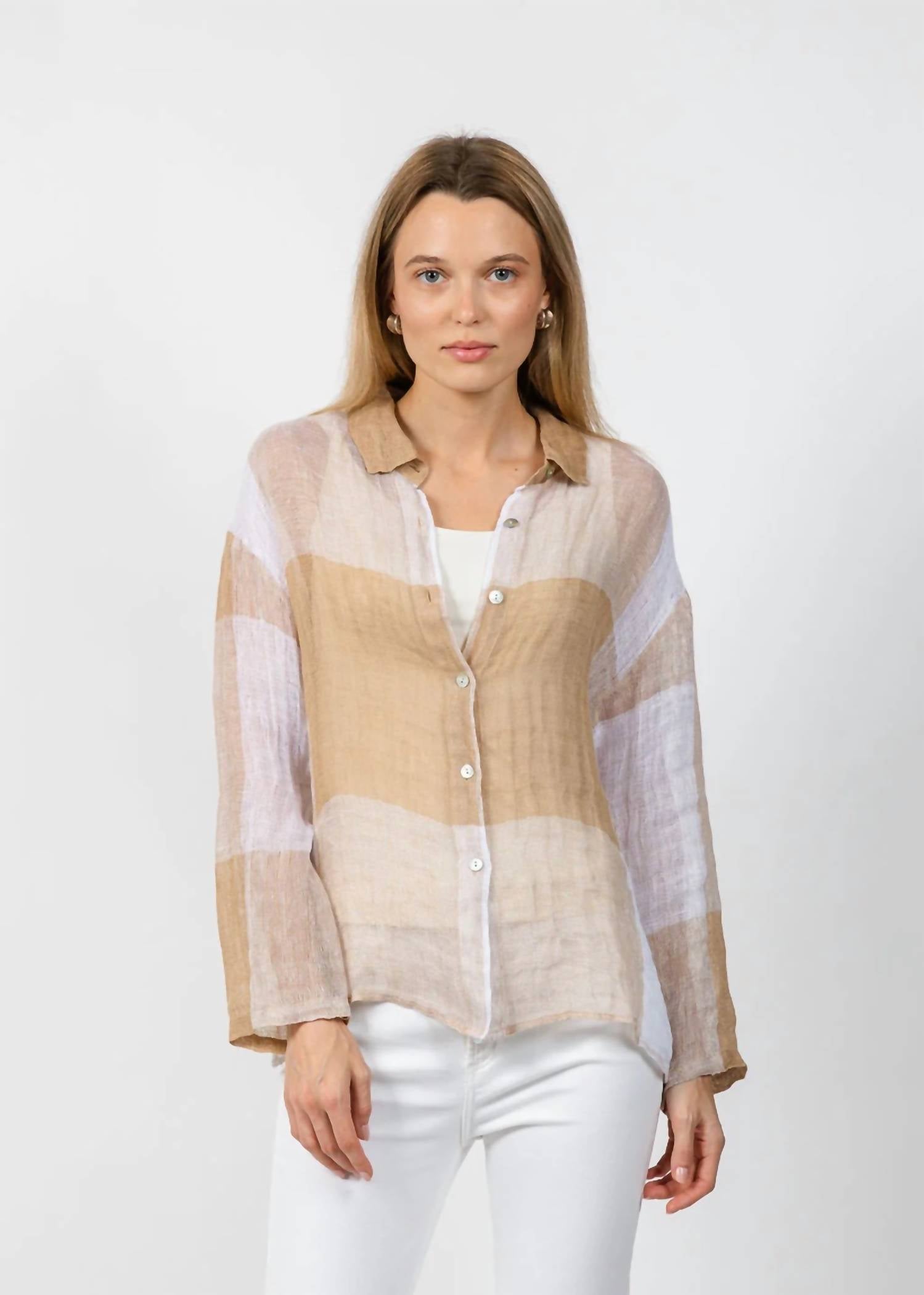 Elliott Lauren - Mesh Easy Button Up Shirt