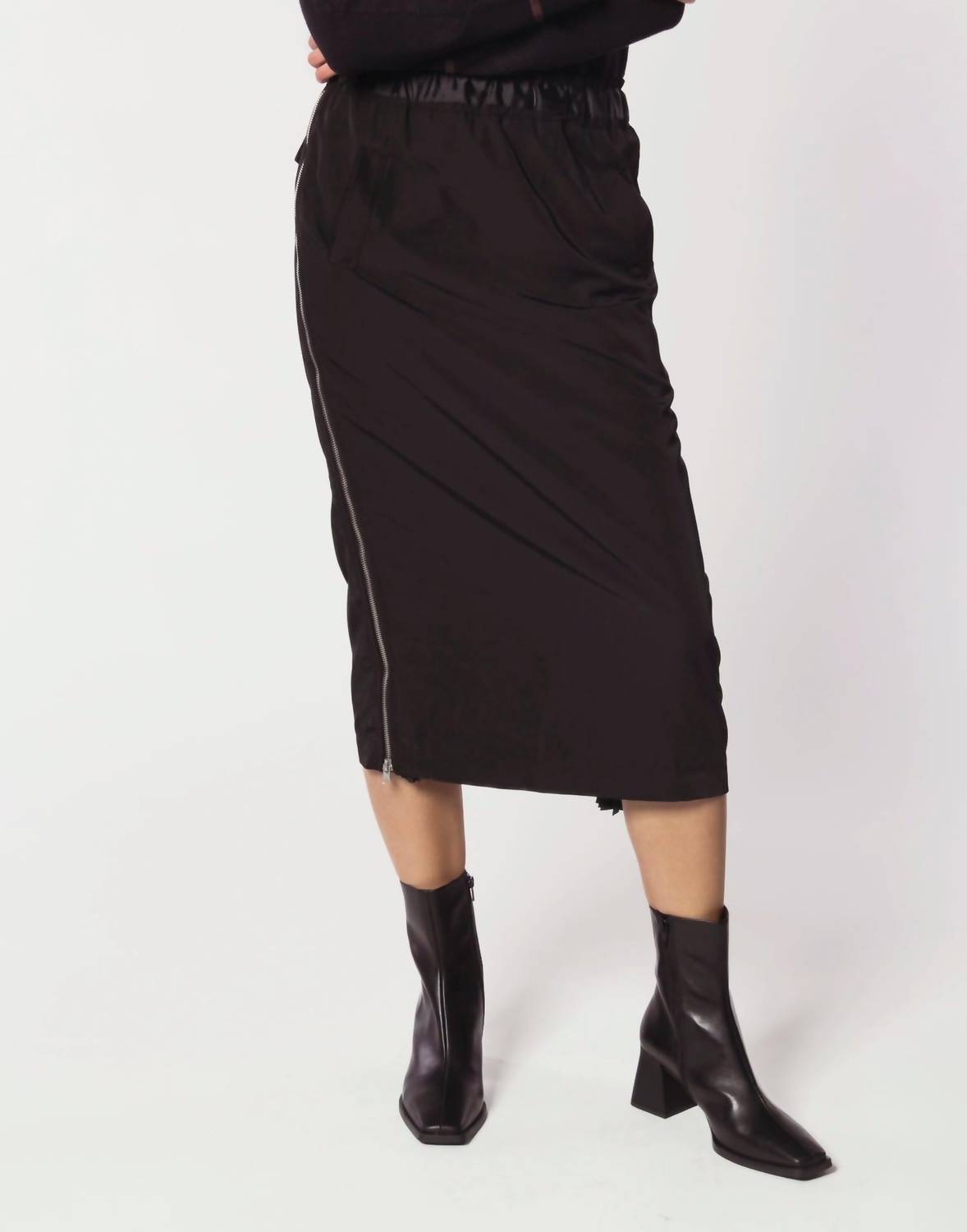 Joh - Jelani Skirt With Pleated Zipper Sides