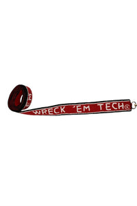 La Chic Designs - Women's Texas Tech Wreck Em Beaded Bag Strap