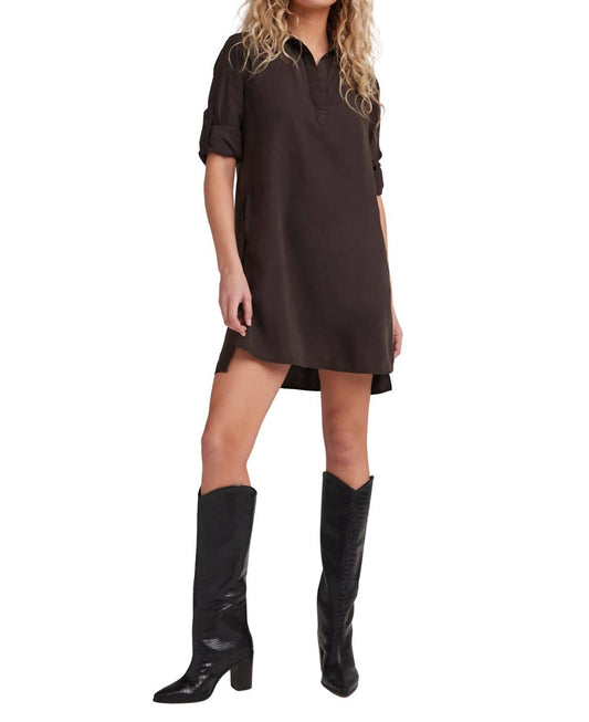 Bella Dahl - Long Sleeve A-Line Shirt Dress
