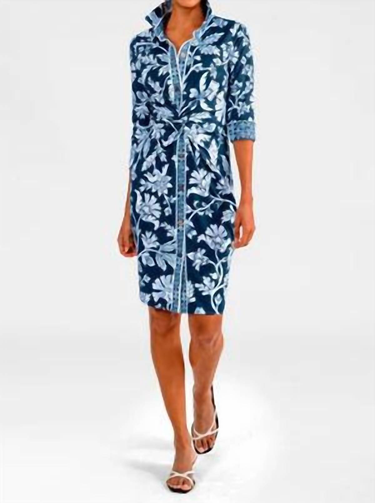 Gretchen Scott - Twist & Shout Button Front Mini Dress