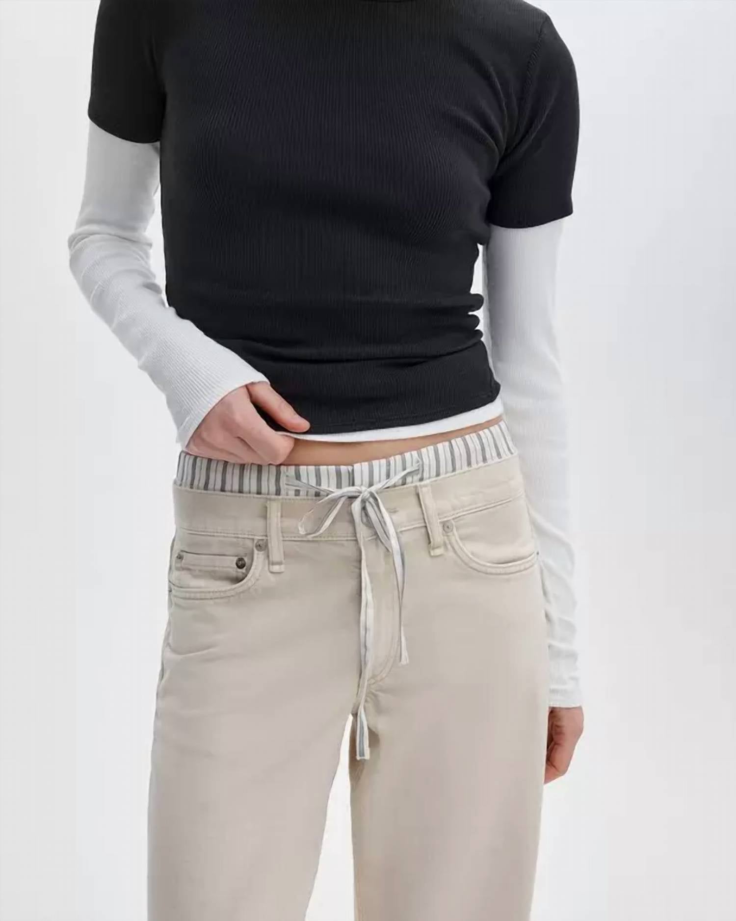 Rag & Bone - Featherweight Saige Full Boxer Straight Jean