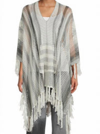 Badgley Mischka - Open Knit Poncho
