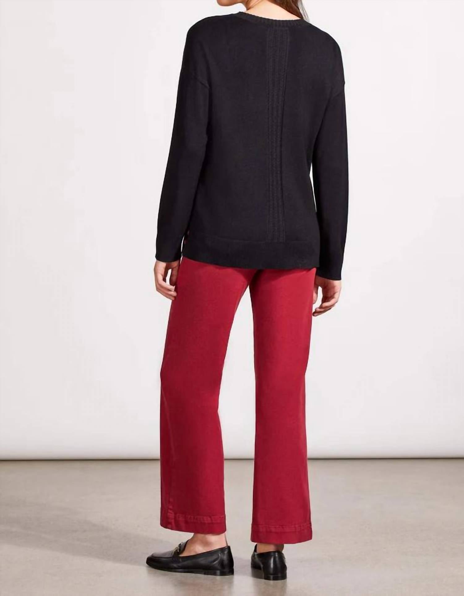 Tribal - Long Sleeve V-neck Sweater