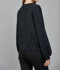 Fate - Rhinestone Bow Sequin Cardigan Sweater