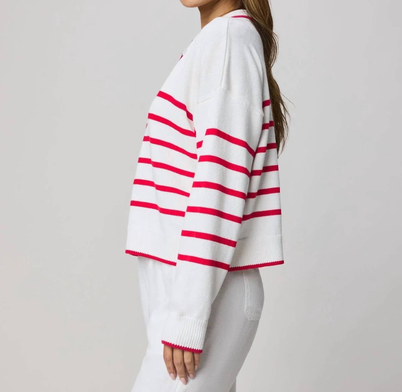 Splendid - Arden Stripe Polo Sweater