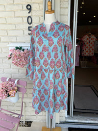 Just Darviny - Garden Long Sleeve Midi Dress