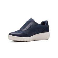 Clarks Women's Kayleigh Peak Loafer in navy textile - women's flats - view 4