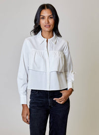 Design History - Crop Button Down Shirt