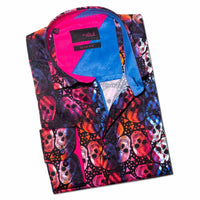 Eight X - Floating Skulls Button Down Shirt