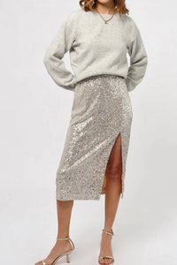 Greylin - Karla Sequins Midi Skirt