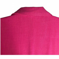 Allie Rose - Women's Linen 3/4 Roll-tab Sleeve Jacket