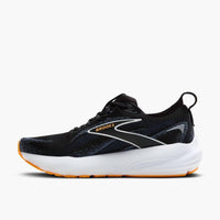 BROOKS Men's Glycerin 22 Shoes in black country blue orange pop - men's sneaker - detail view