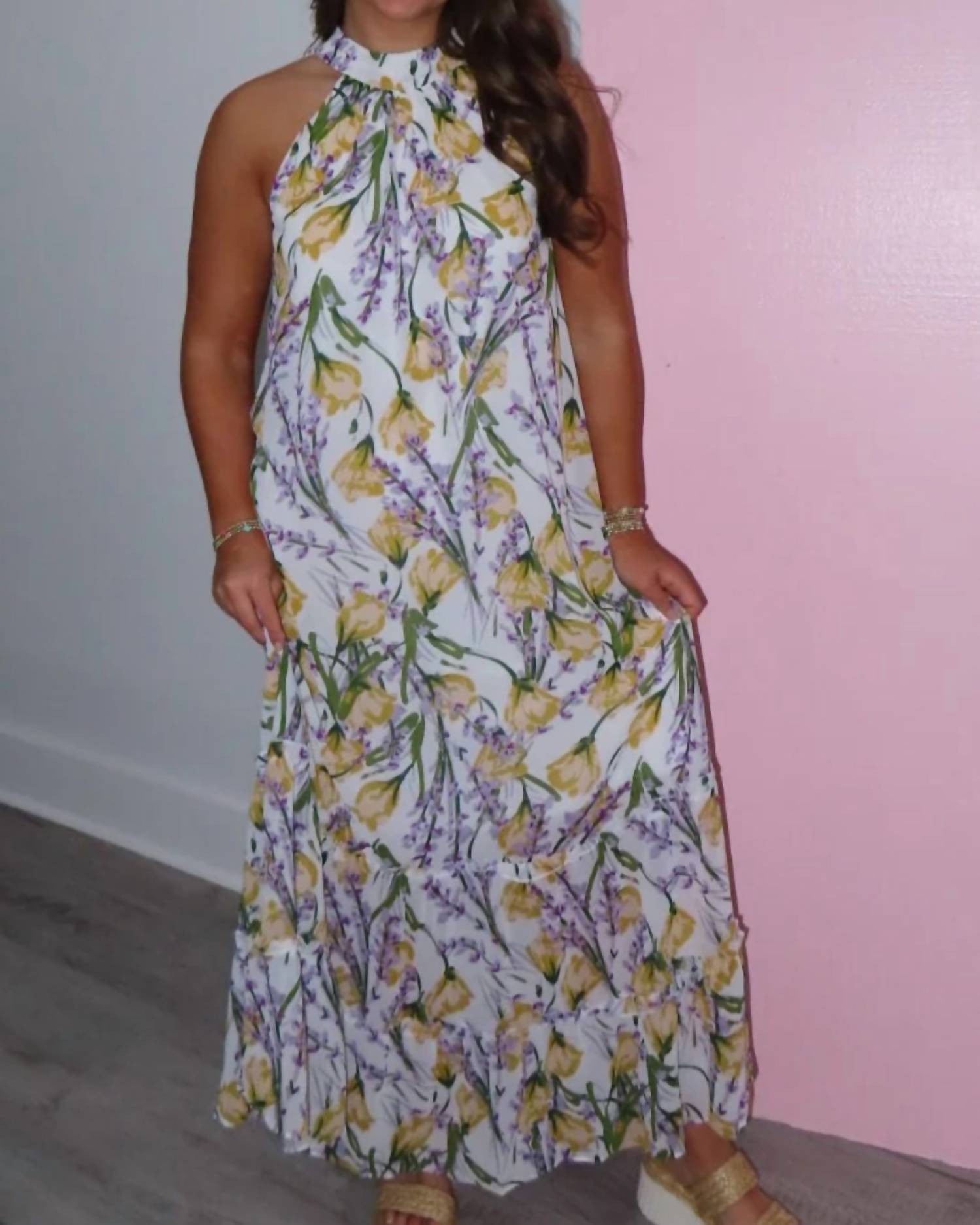 Umgee - Florence Floral Maxi Dress