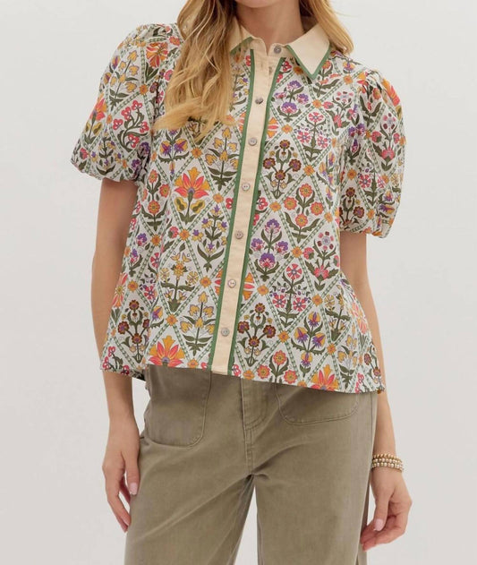 Entro - Winnie Button Down Top