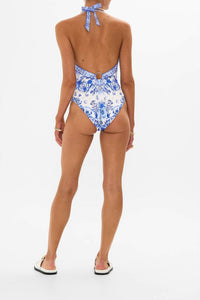 Camilla - Ring Detail Plunge V One Piece