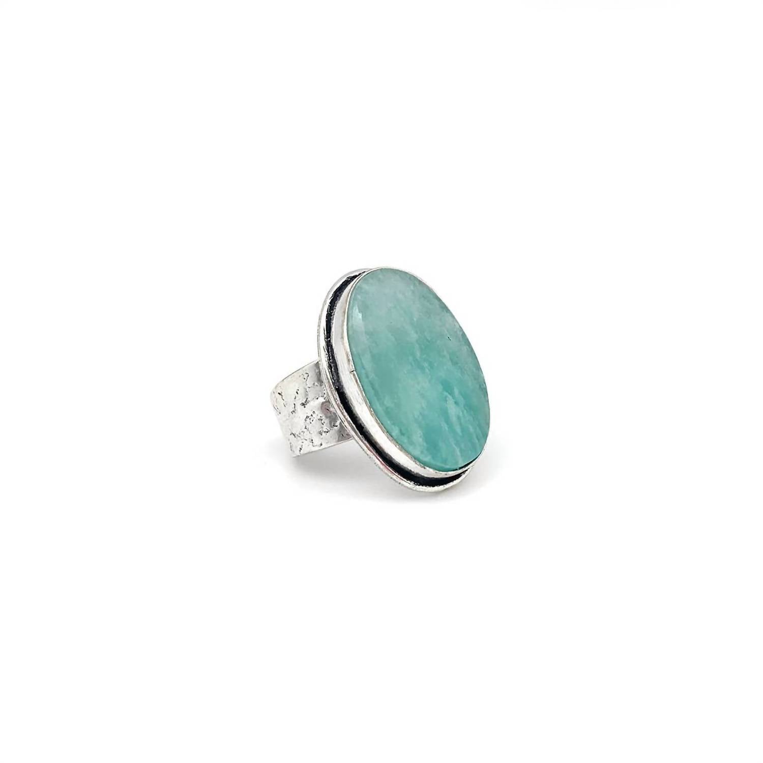 Anju - Women's Kashi Semiprecious Oval Stone Ring