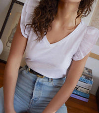 Nation Ltd - Rylan Contrast Ruffle Tank