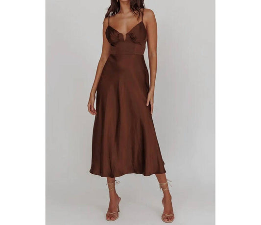 One & Only - Satin Midi Dress