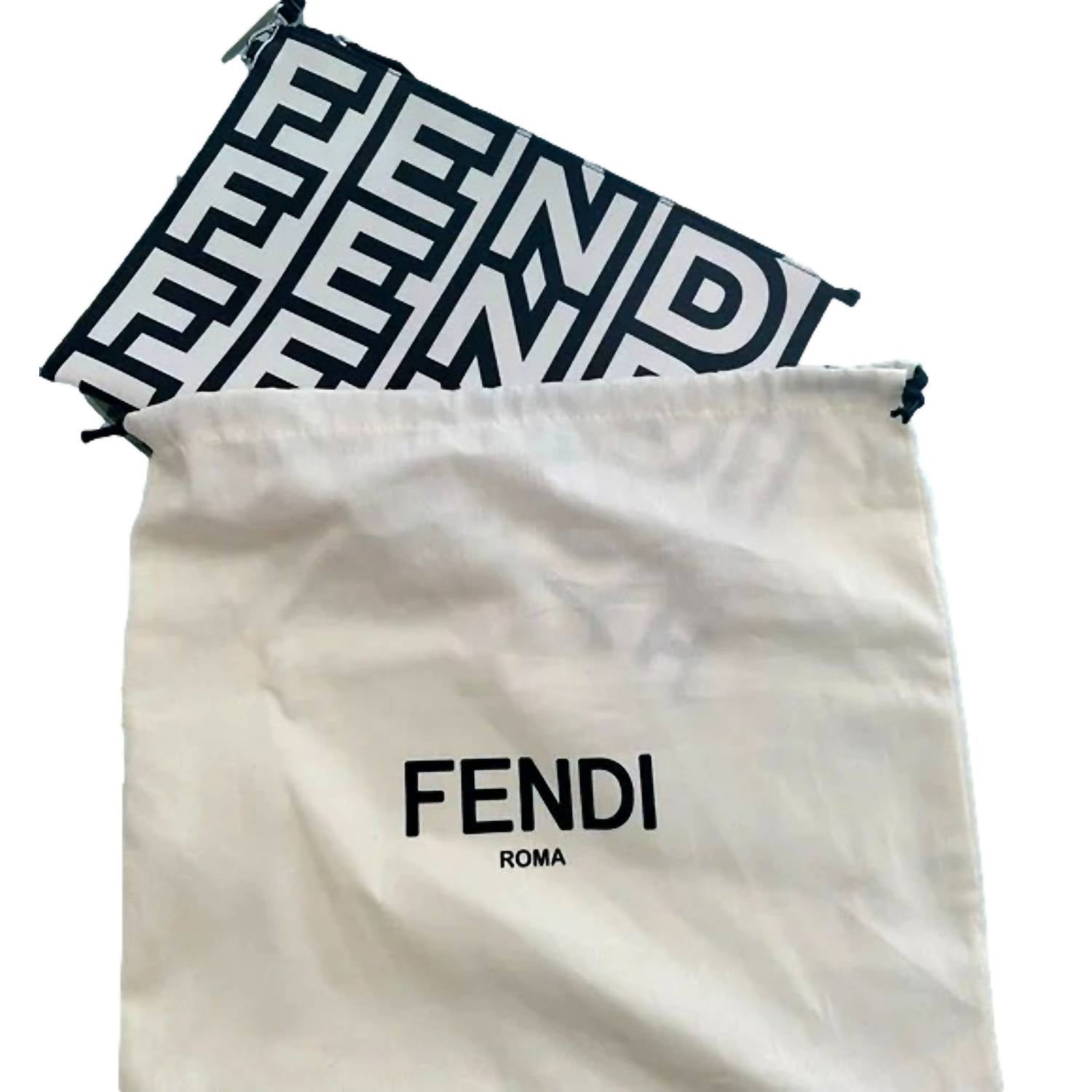 Fendi - Women's Roma Large Leather Clutch