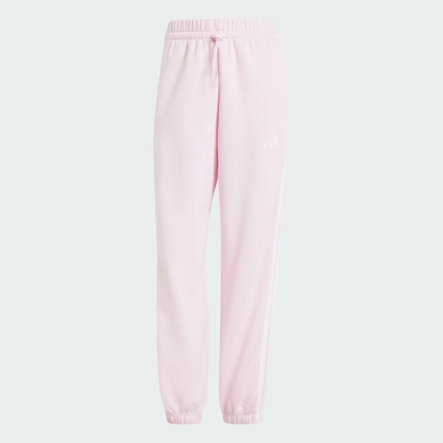 Adidas - Women Essentials 3-stripes Fleece Loose-fit Pants