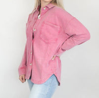 Hem & Thread - Washed Knit Shacket