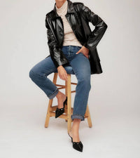 Fifteen Twenty - Janet Faux Patent Leather Jacket