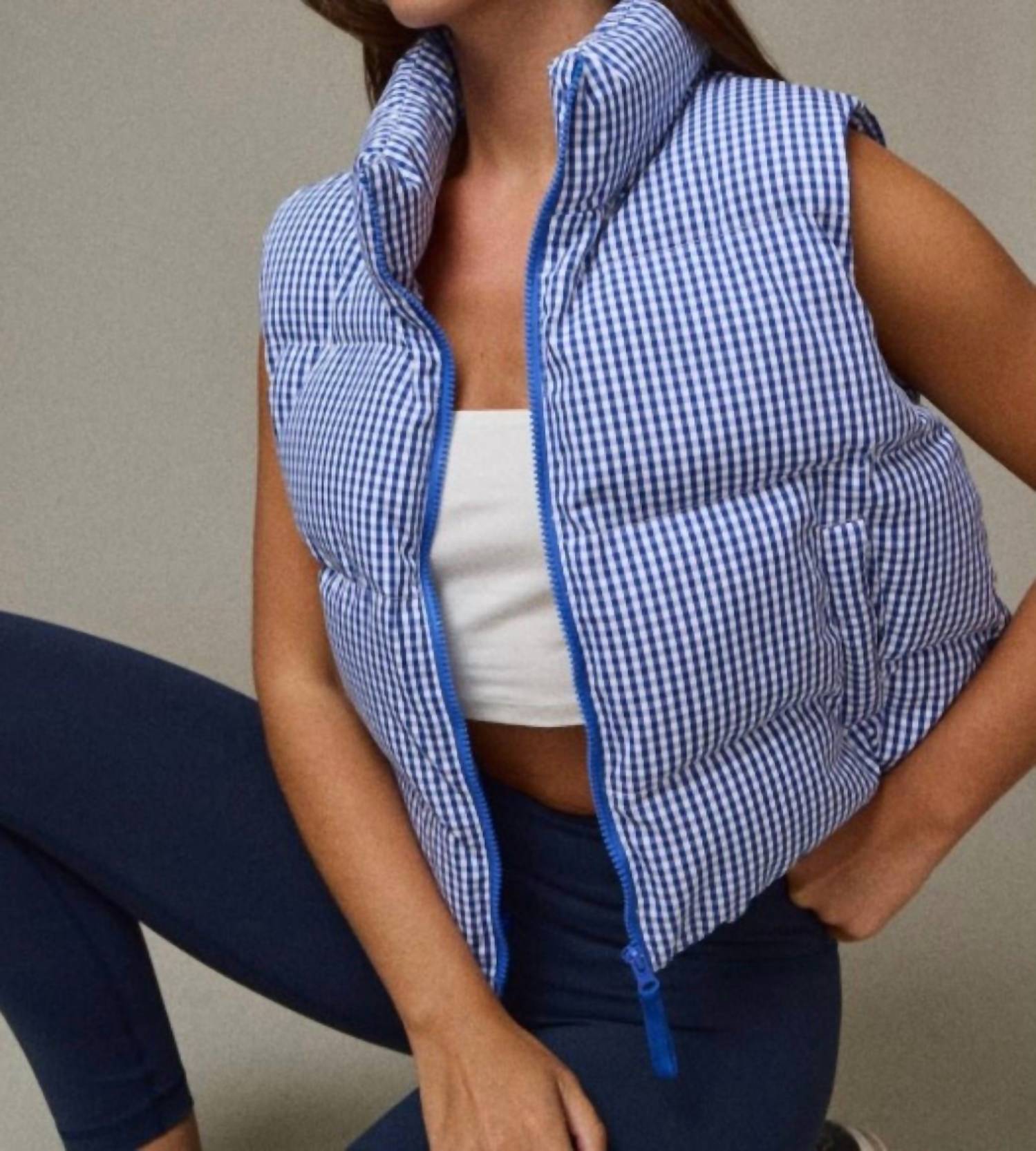 Papermoon - Gingham Puffer Vest
