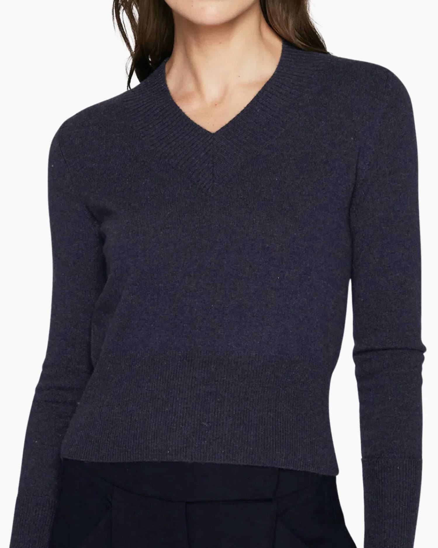 Autumn Cashmere - V Neck With High Cuffs Sweater