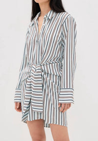 A.L.C. Mia Shirt Dress in ice mint ganache - women's dress - view 4