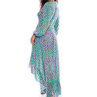 Luli Fama - Groovy Luli Hi Lo Long Sleeve Midi Dress
