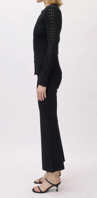 SIMKHAI Women's Mabel Cardigan in black - women's cardigan - alternate view