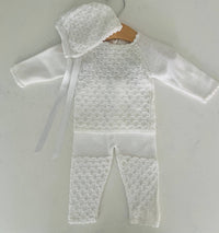 Aldana - Baby Boys 3pc Knit Pant Set With Hat