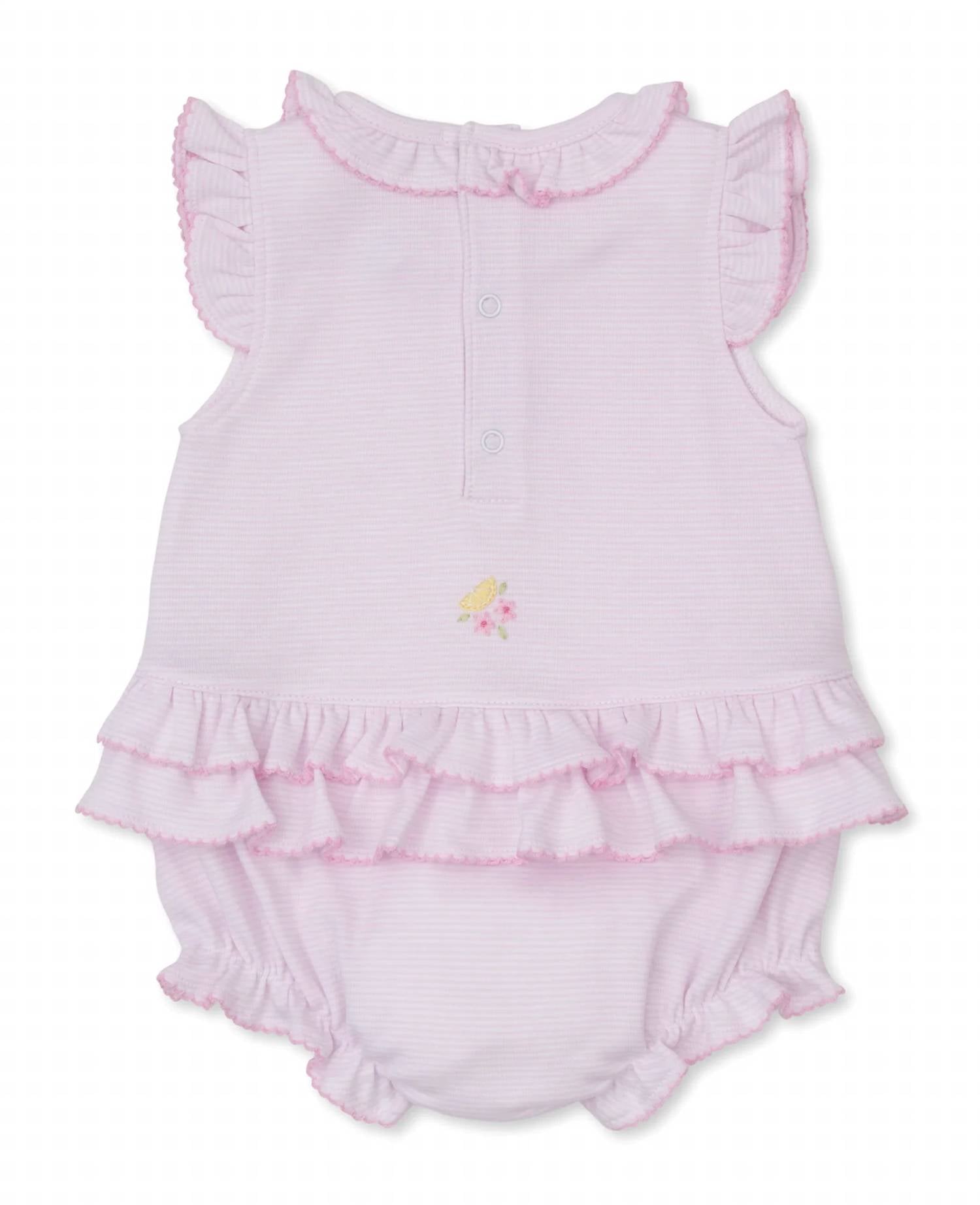 Kissy Kissy - Girl's Lemon Embroidered Bubble Romper