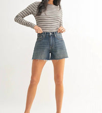 Just Black Denim - Dylan High Rise Shorts